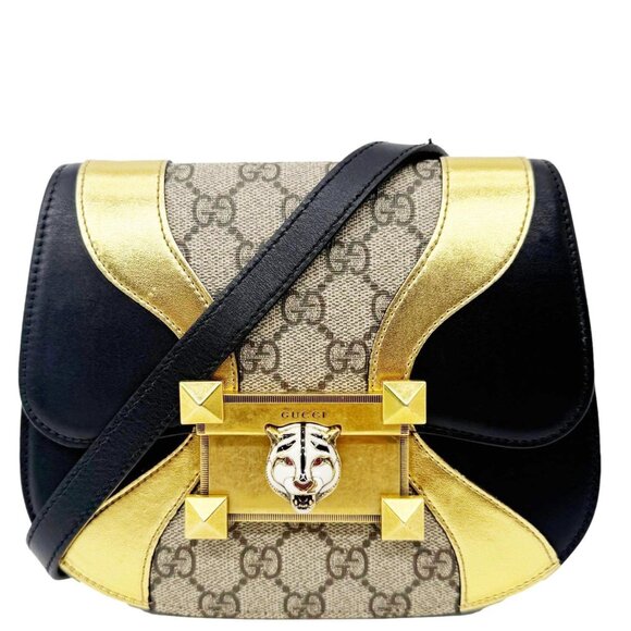 Gucci  Osiride Small GG Supreme Canvas Shoulder Bag Gold 500781 - Picture 1 of 16